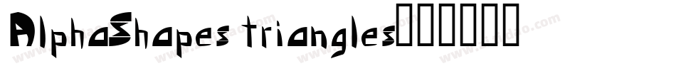 AlphaShapes triangles字体转换
